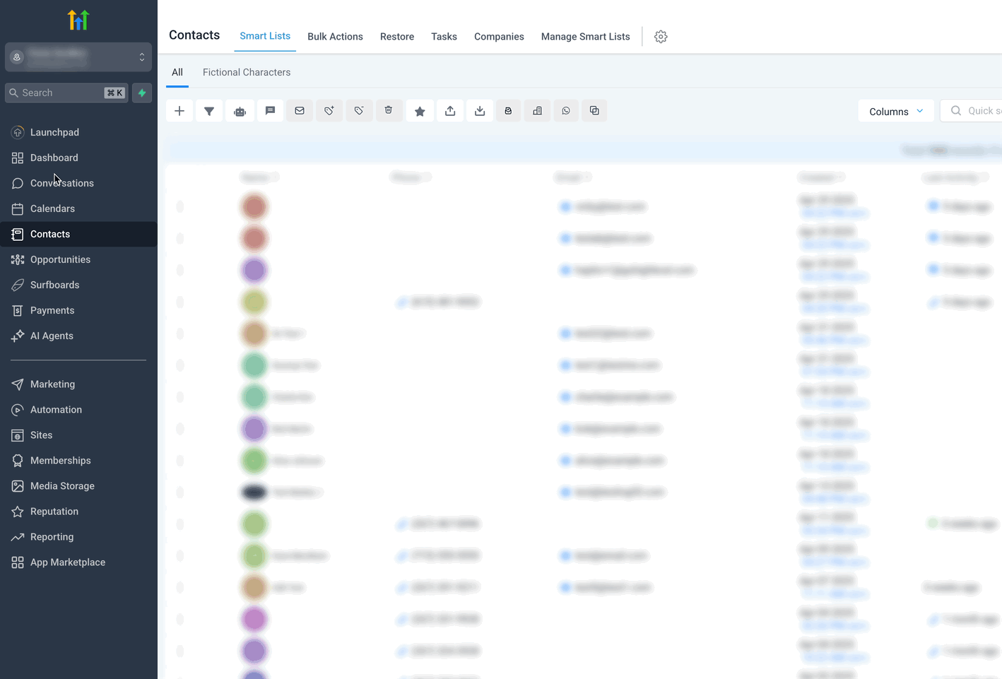 Plusknop in Contacts gebruiken om het venster Contact te openen